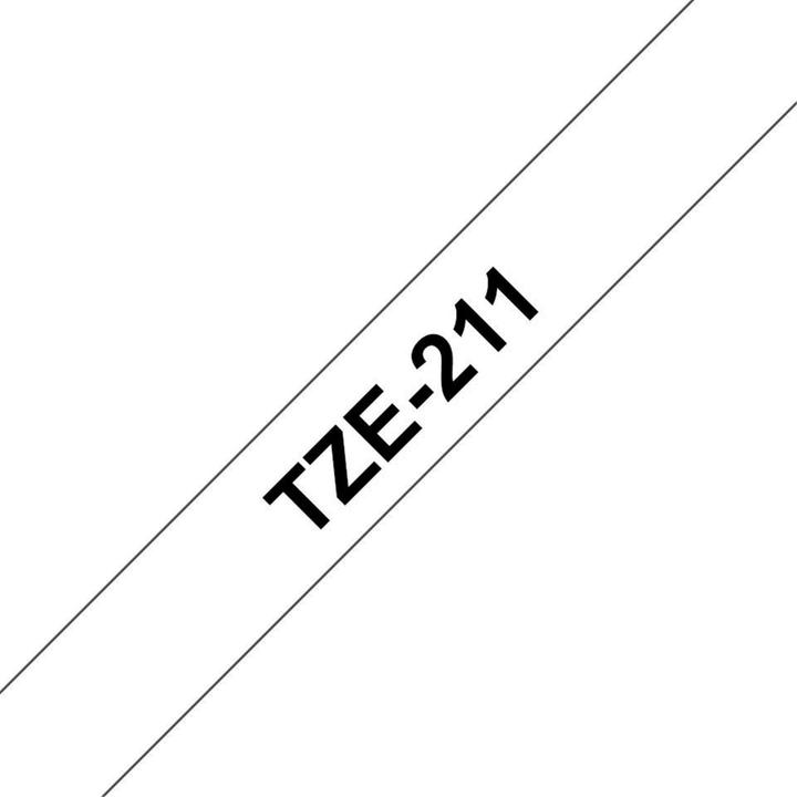 Produktbild Brother TZe-211 (0.60 cm, Schwarz, Weiss)