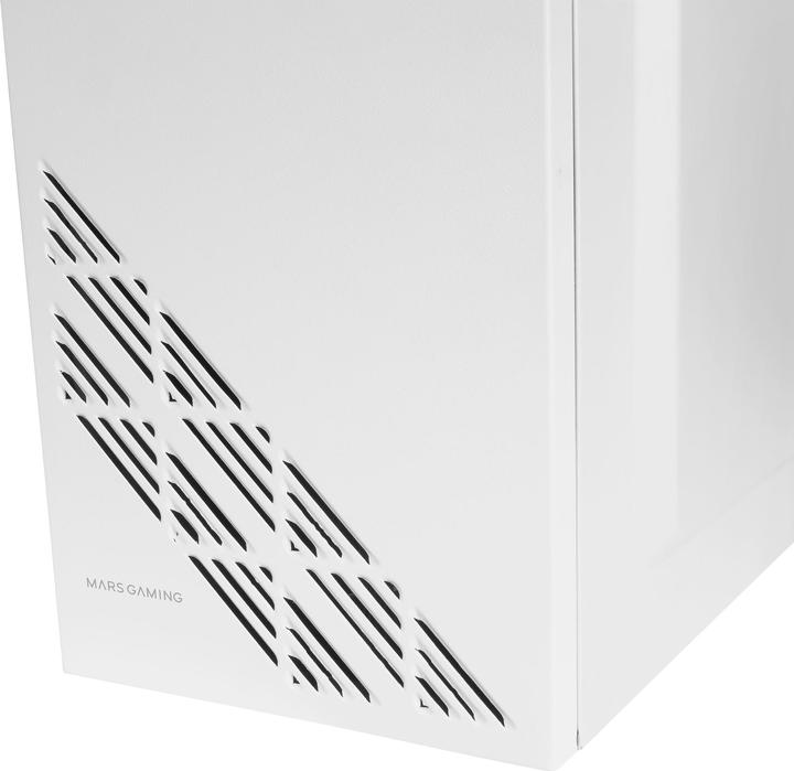 Actual product image Mars Gaming Boitier Moyen Tour Atx Mc100 RGB Avec Panneau Vitré (Blanc) (ATX, Mini-ITX, mATX)