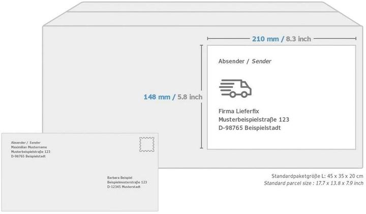Produktbild HERMA Graspapier Versandetiketten A4