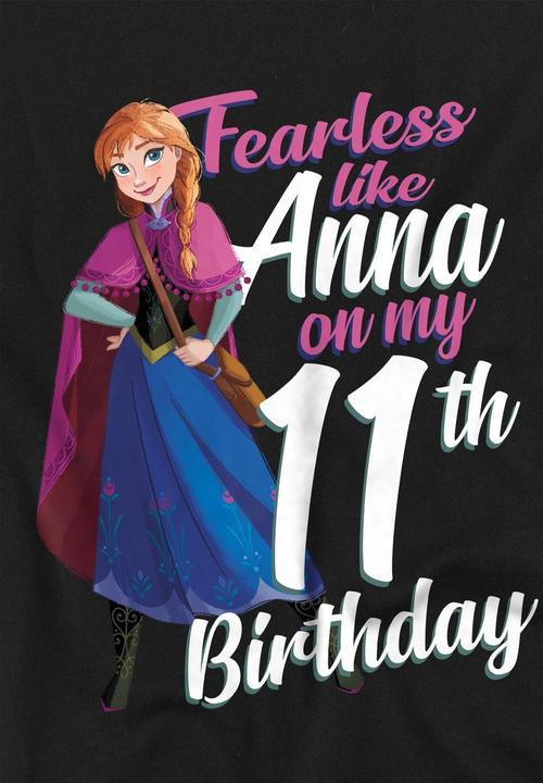 Produktbild Disney Frozen Fearless Like Anna TShirt 11. Geburtstag (104)