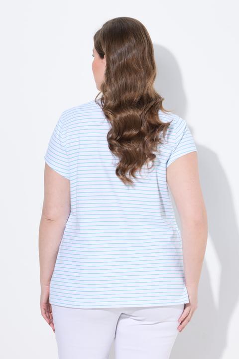 Produktbild Ulla Popken Bellieva-T-Shirts, 2er Pack, Halbarm, seitl. Raffung (62)