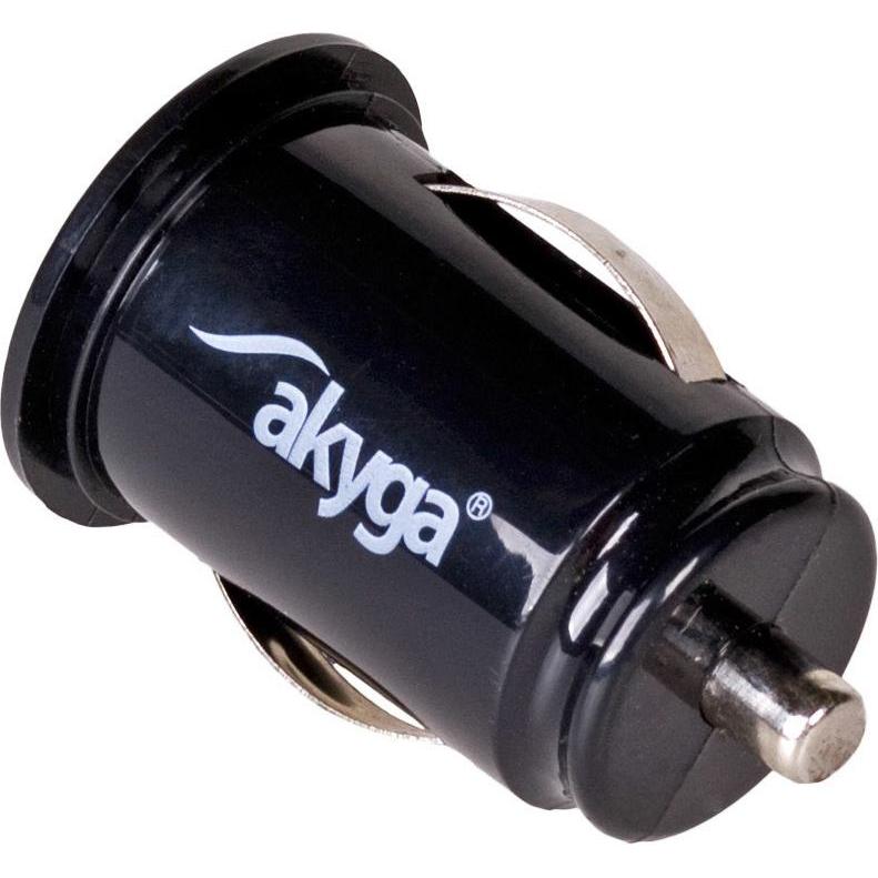 Thumbnail - Akyga AK-CH-02 car charger 2x USB 2.1A black 5V, Auto Adapter, Schwarz