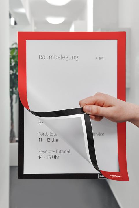 Immagine prodotto Magnetoplan Cornice informativa magnetofix, DIN A4, rosso (2 x)