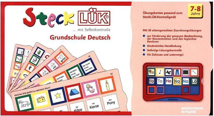 Produktbild SteckLÜK. Grundschule Deutsch: Alter 7 - 8 (rot) (Deutsch, 2016)