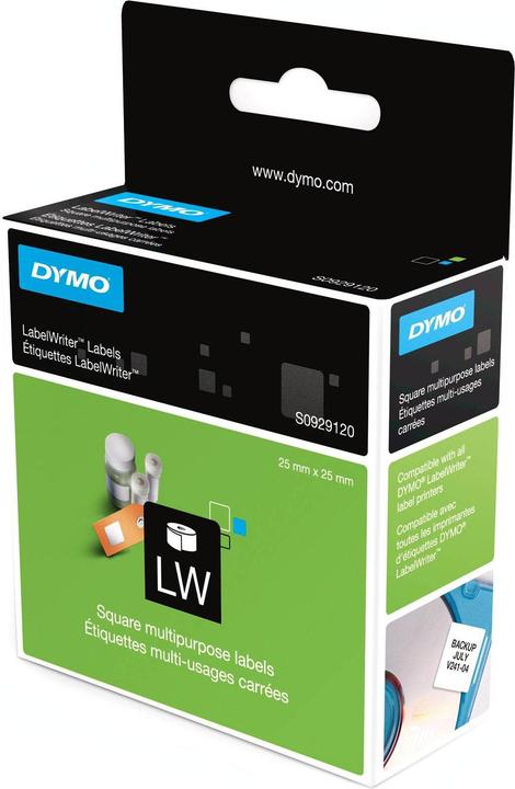 Produktbild Dymo S0929120 quadratische Mehrzweck-Etiketten (25 mm)