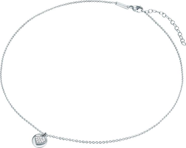 Immagine prodotto Eastside Cuore da donna in acciaio inossidabile Preciosa argento 40,0 cm di catena base + 5,0 cm di (Acciaio inox 100%, 40 - 45 cm)