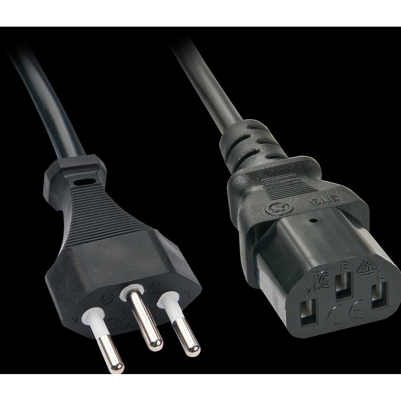 Lindy Netzkabel IEC 3m - IEC320 C13 - 30418 (3 m), Stromkabel