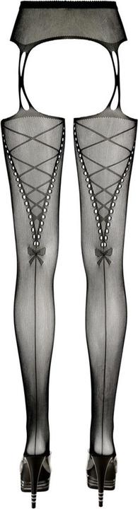 Produktbild Cottelli Collection Strapsstrumpfhose mit Naht (L, M, S)