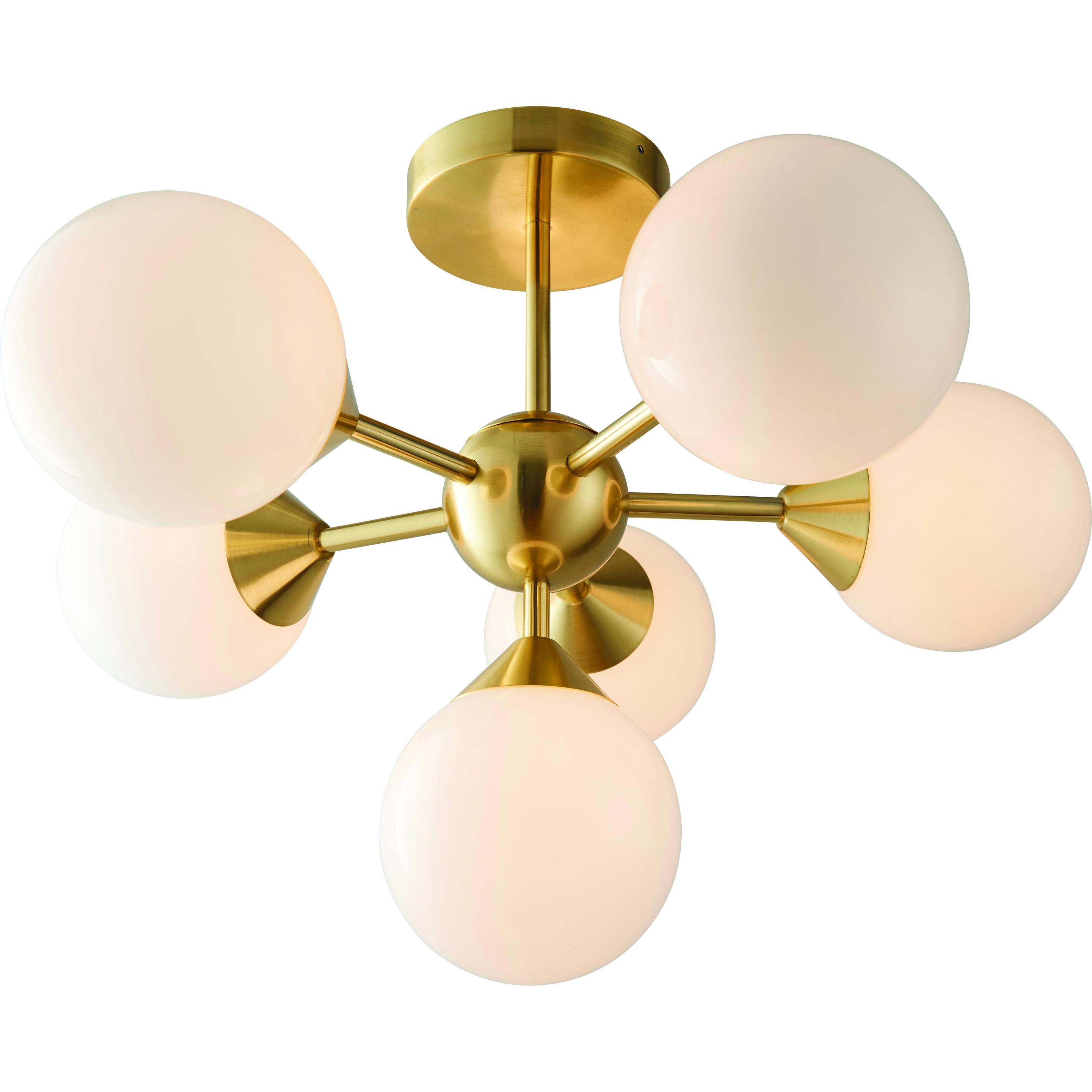 Brilliant, Wandleuchte + Deckenleuchte, Lawry G9 / DE6 / w/o bulbs Deckenleuchte, 6-flammig