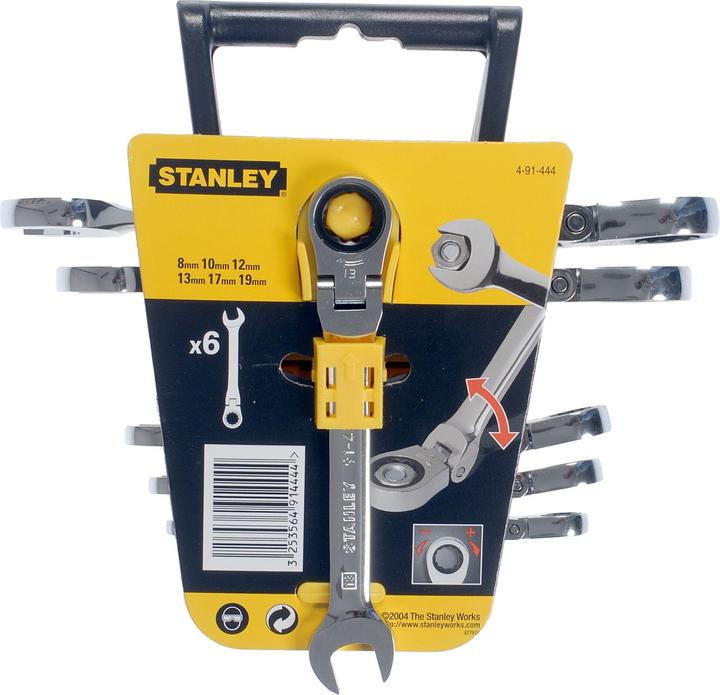Stanley Set di chiavi ad anello 6 pezzi. (19 mm)