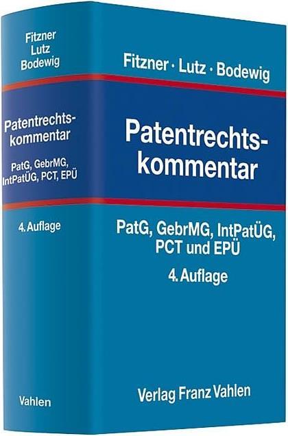 Produktbild Patentrechtskommentar (Deutsch, 2012)