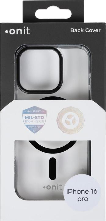 Produktbild Onit Back Cover Armorix iPhone 16 Pro Schwarz transparent (Apple iPhone 16 Pro)