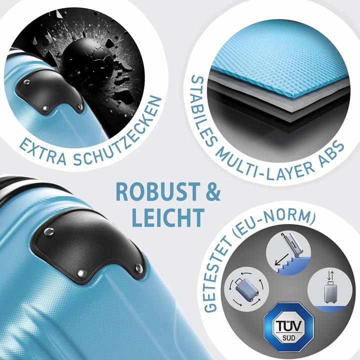 Actual product image Fergé 3-teiliges Hartschalen-Reisekoffer-Set (110 l)