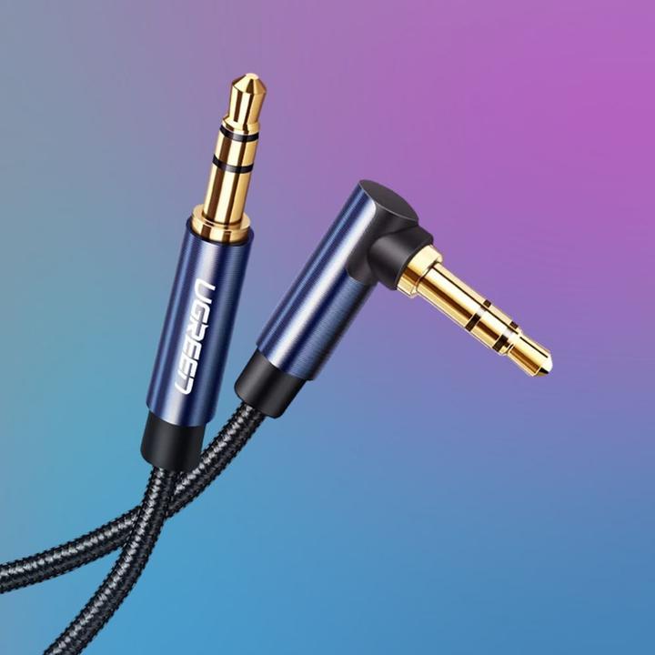 Produktbild Ugreen audio cable 2 x mini jack 3.5mm 0.5m blue (AV112) (0.50 m, 3.5mm Klinke (AUX))