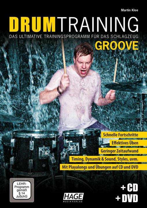 Produktbild Drum Training Groove + CD + DVD (Deutsch, Helmut Hage|Martin Klee, Martin Klee, 2012)