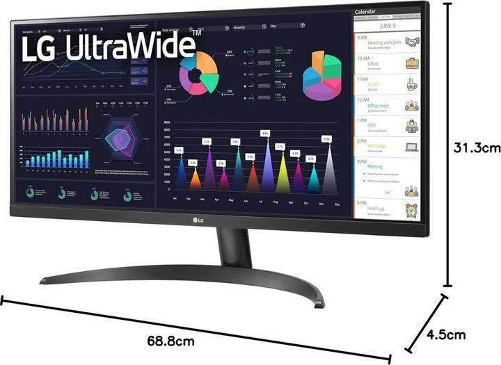 Immagine prodotto LG 29WQ60A - Monitor IPS Ultrawide - 100hz - 29 pollici (2560 x 1080 pixel, 29")