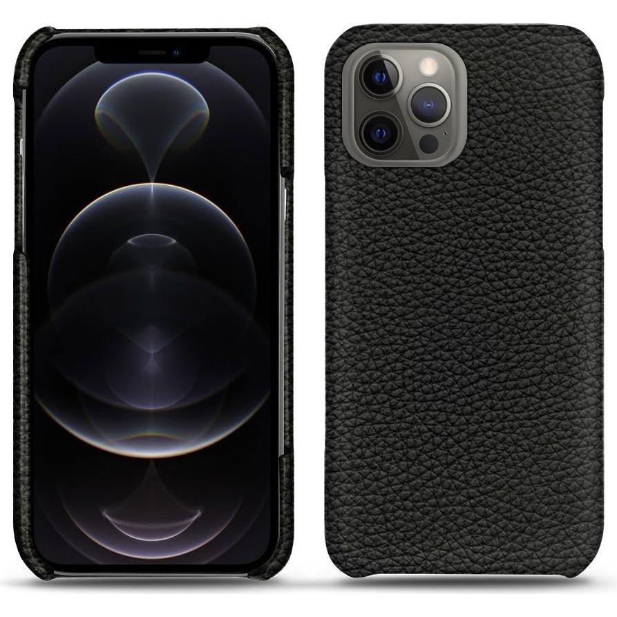 Noreve Lederschutzhülle (Apple iPhone 12 Pro Max), Smartphone Hülle, Schwarz