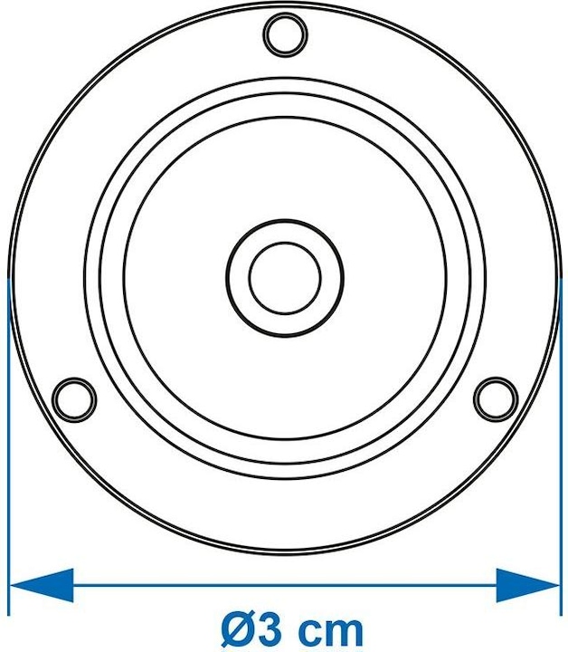 ProPlus Spirit level round (1.50 cm)