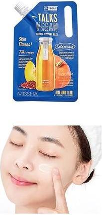 Image du produit Missha Talks Vegan Squeeze Pocket Sleeping Mask Skin Fitness 10Ml (10 ml)