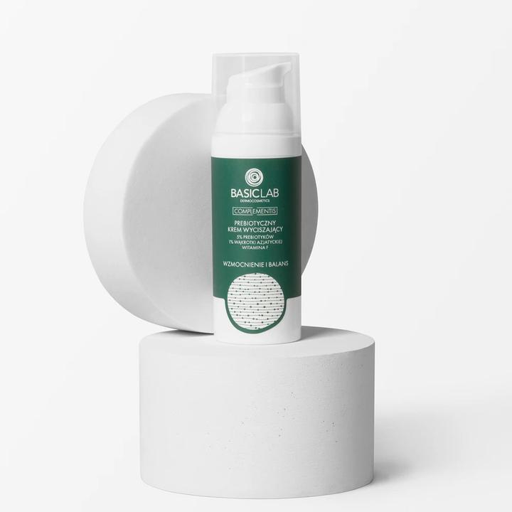 Image du produit BasicLab Complementis Prebiotic Crème Calmante Avec 5% de prébiotiques. 1% Centella Asiatica et Vitamine F (50 ml, Crème 24h)