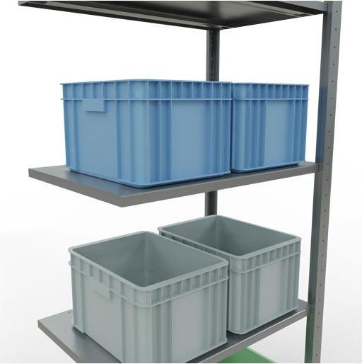 Actual product image Schulte Lagertechnik MULTIplus150 boltless add-on bay system with length bolts