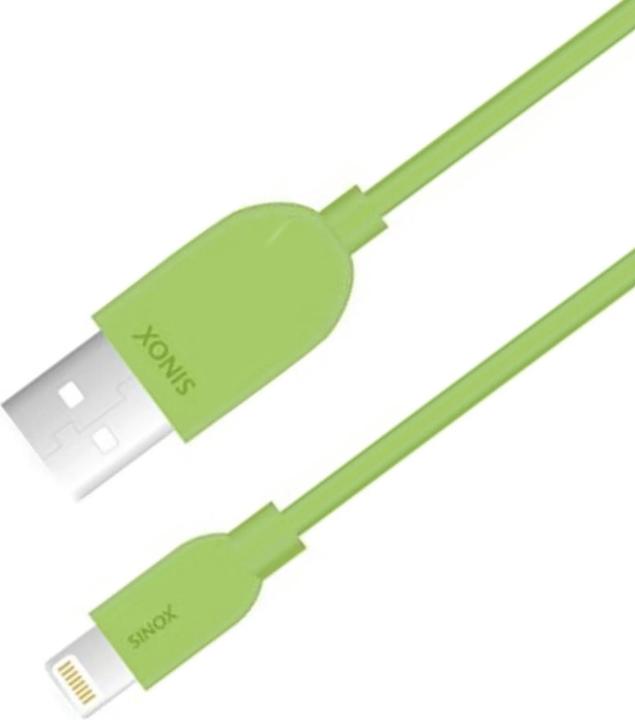 Immagine prodotto Sinox i-Media - Cavo Lightning - da USB maschio a Lightning maschio - 2 m - verde - per Apple iPad/iP (2 m, USB 2.0)