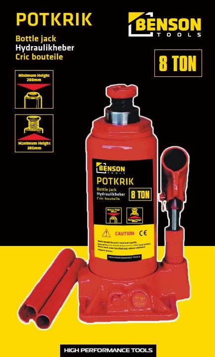 Actual product image Benson Hydraulic jack 8 tons
