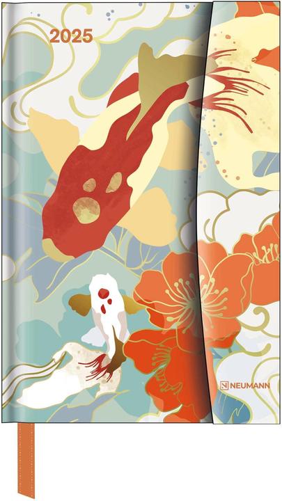 Actual product image Neumann N NEUMANNVERLAGE - Japanese Papers 2025 Diary, 10x15cm, pocket diary with magnetic closure and (10 x 15 cm, German)