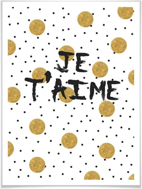 Produktbild Trenddeko Je t'aime (60 x 80 cm)