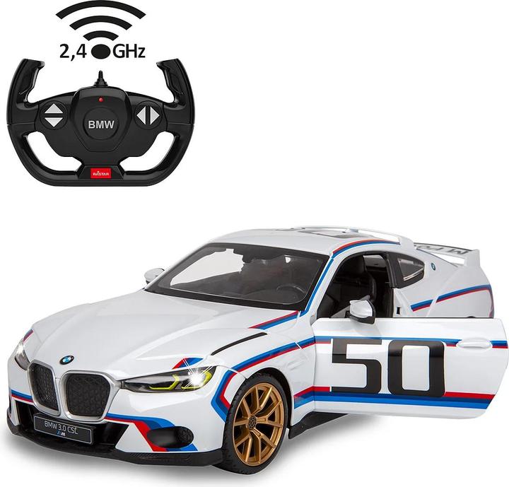 Actual product image Jamara BMW 3.0 CSL 1:14 white 2.4GHz manual door