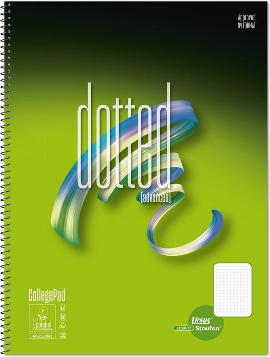 Immagine prodotto Ursus Collegeblock A4 80 Blatt punktkariert ws (A4, Punteggiato, Copertina rigida)