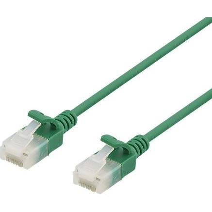 Deltaco patchkabel - 5 m - gron (U/UTP, CAT6a, 5 m), Netzwerkkabel
