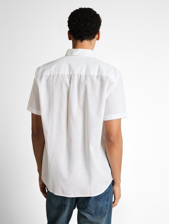 Immagine prodotto Tom Tailor Relaxed Fit Kurzarmhemd mit Leinenanteil (L)