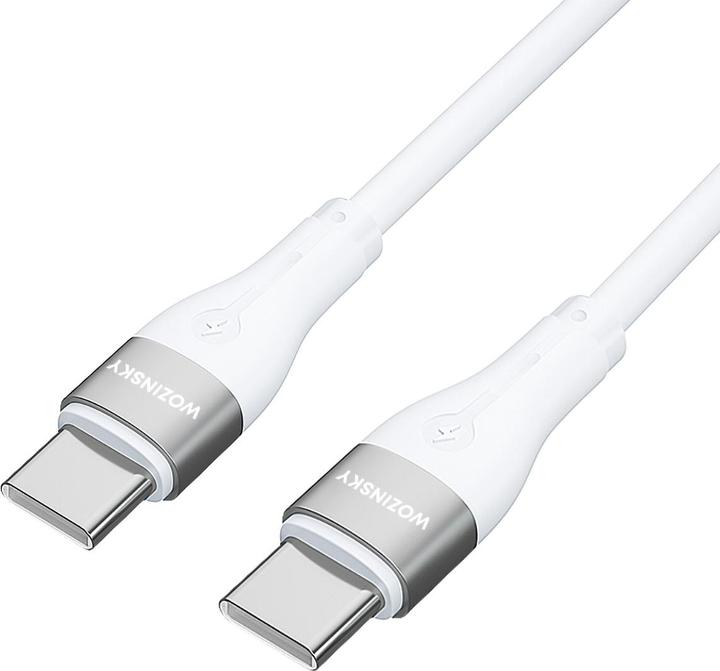 Image du produit Wozinsky Câble WSTCC1 USB-C / USB-C PD 65W de 1 m de long - blanc (1 m, USB 2.0, 65 W)