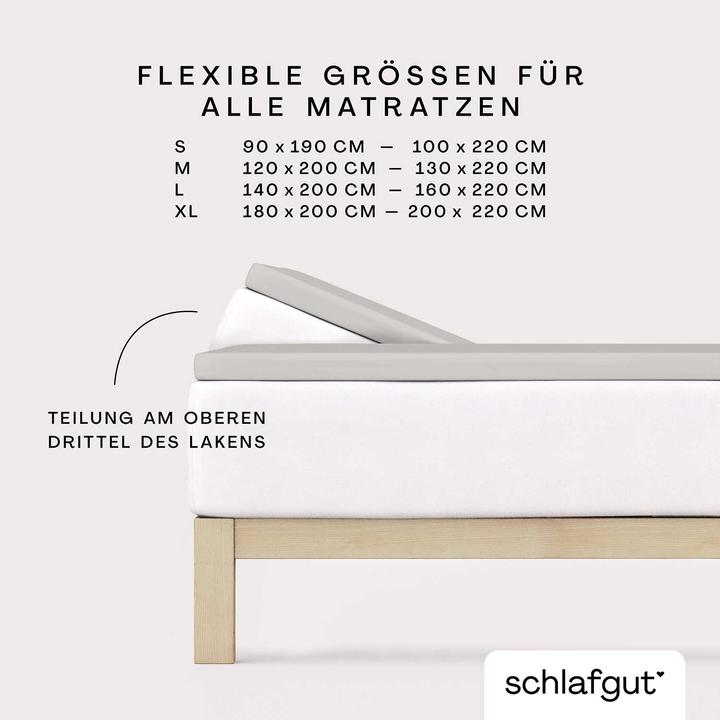 Actual product image schlafgut Pure Split Topper (180 x 200 - 200 x 220 cm)