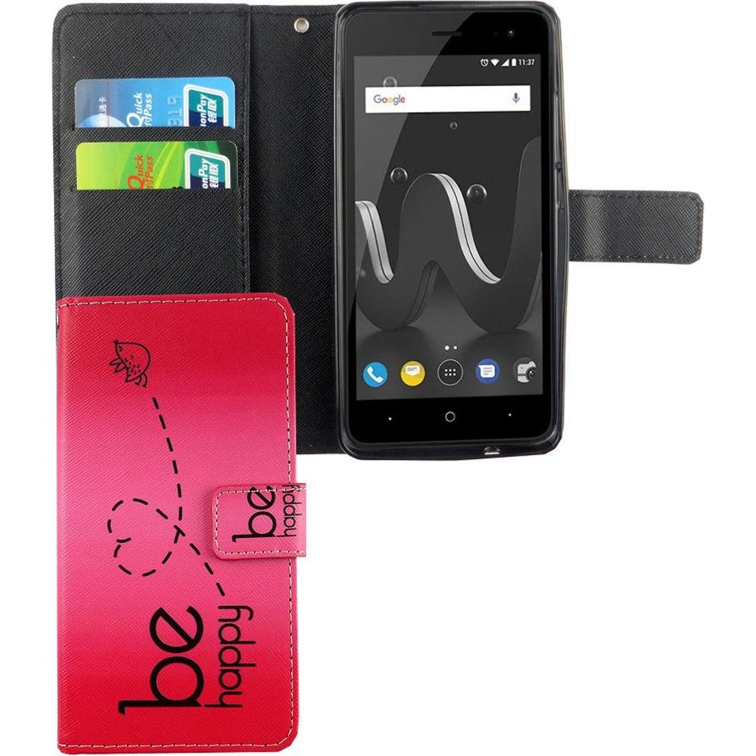 König Design Hülle Handy Schutz für Wiko Jerry 2 Case Cover Tasche Wallet Etui Handyhülle Neu (Wiko Jerry 2), Smartphone...