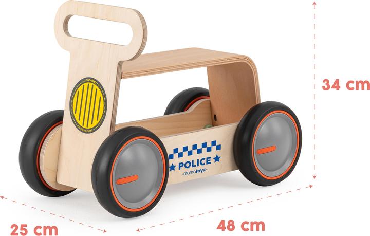 Produktbild MamaToyz Rutschfahrzeug DriveMe Police