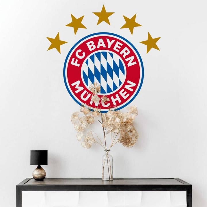 Actual product image FC Bayern München Logo (21 x 20 cm, 96 x 90 cm, 53 x 50 cm, 43 x 40 cm, 32 x 30 cm, 74 x 70 cm, 128 x 120 cm)