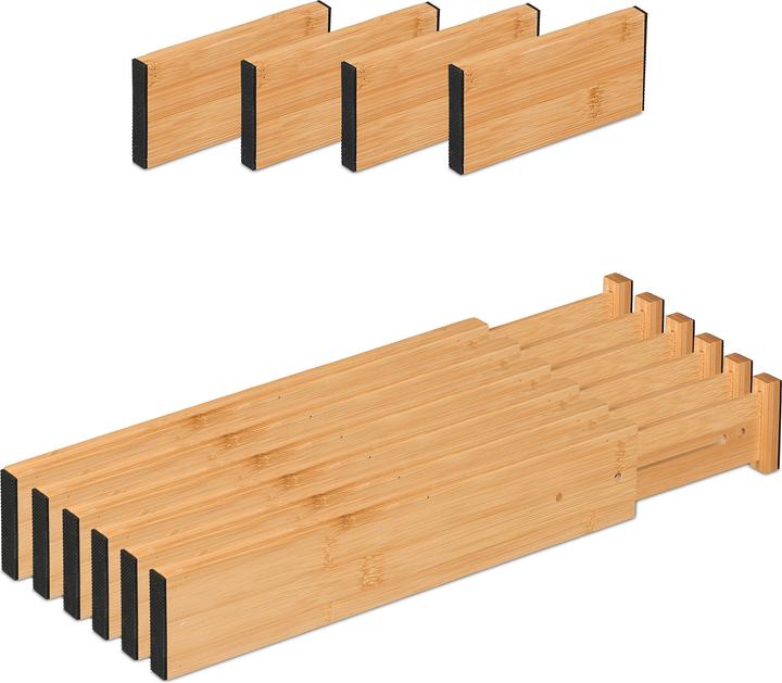 Relaxdays 10-piece drawer divider set