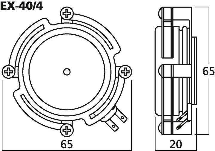 Produktbild Monacor AudioExciter/Resonator Ohm (1 Stk.)