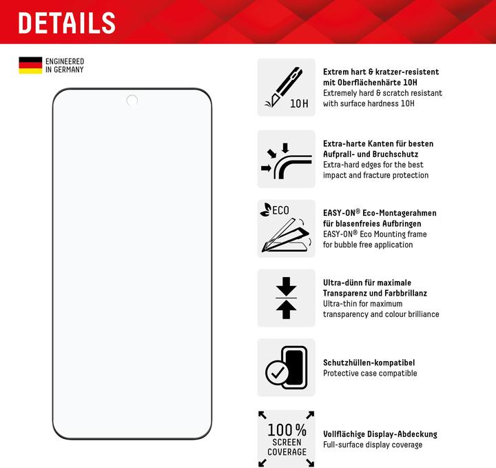 Produktbild Displex Real Glass, Full Cover Panzerglas (1 Stück, Xiaomi 14 Pro, Xiaomi 14 Ultra)