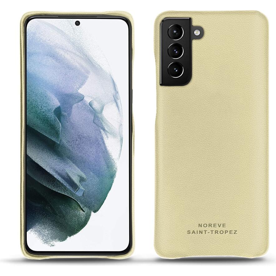 Noreve Lederschutzhülle (Samsung Galaxy S21+), Smartphone Hülle, Beige