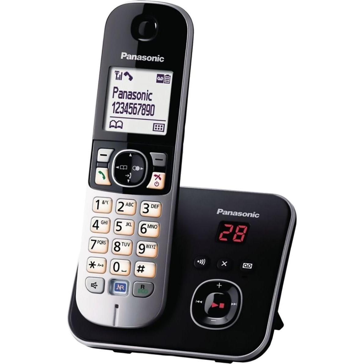 Thumbnail - Panasonic KX-TG6824GB / DE, Telefon, Schwarz, Silber