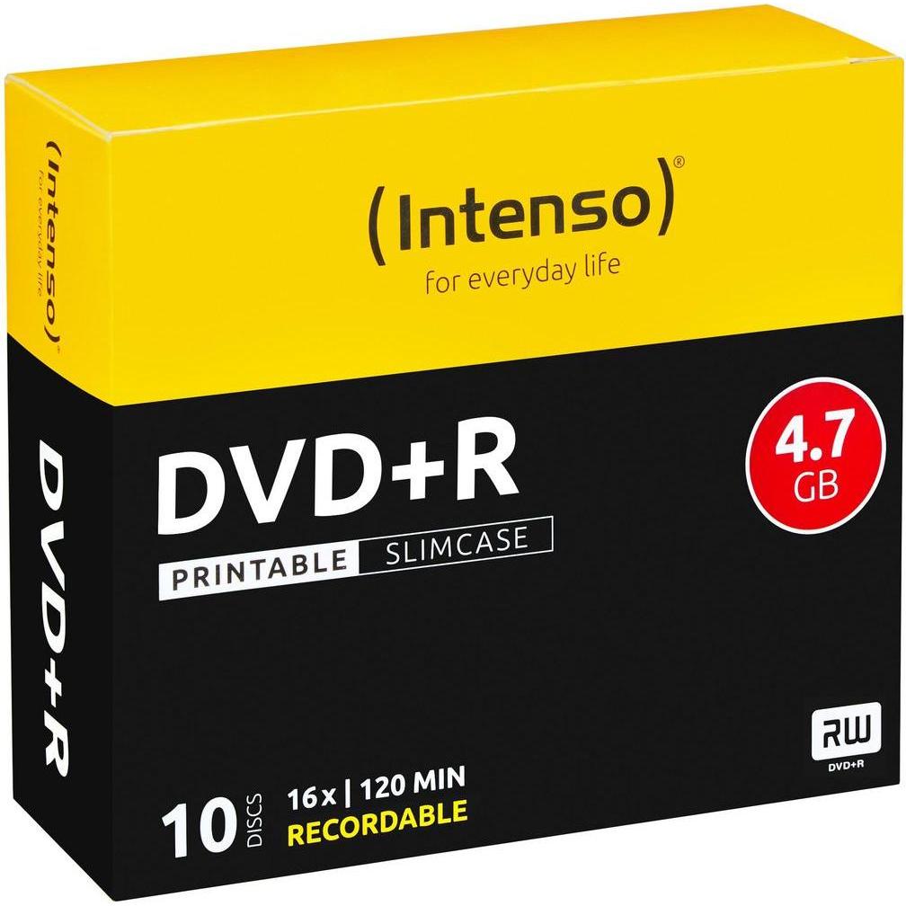 Intenso DVD+R 4.7GB 16x IW (10) SC (10 x), Optischer Datenträger