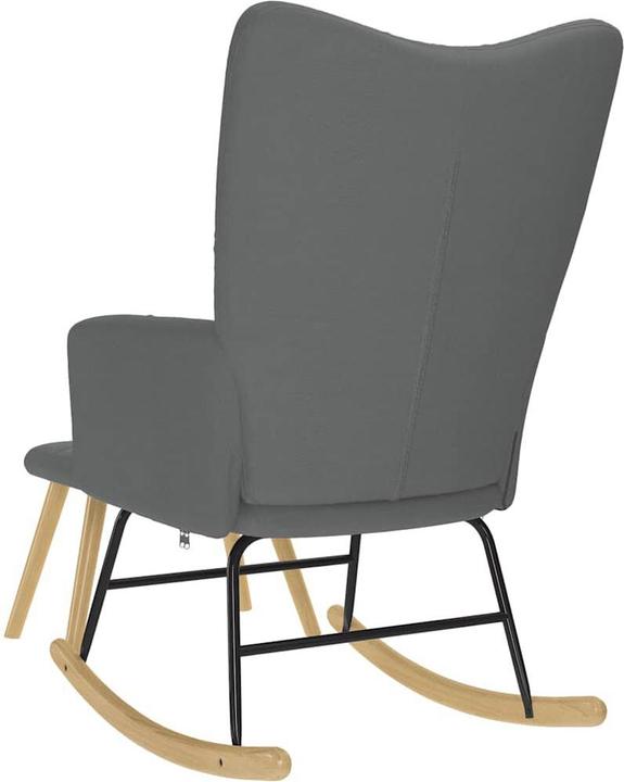 Actual product image vidaXL Schaukelstuhl mit Fusshocker