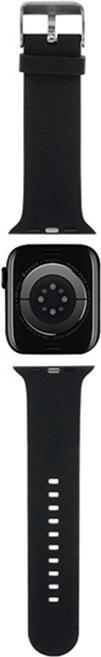 Produktbild Karl Lagerfeld Pasek KLAWMSLCNK Apple Watch 38/40/41mm czarny/black strap 3D Rubber Choupette Heads (41 mm, 38 mm, 40 mm, Silikon, Stahl)