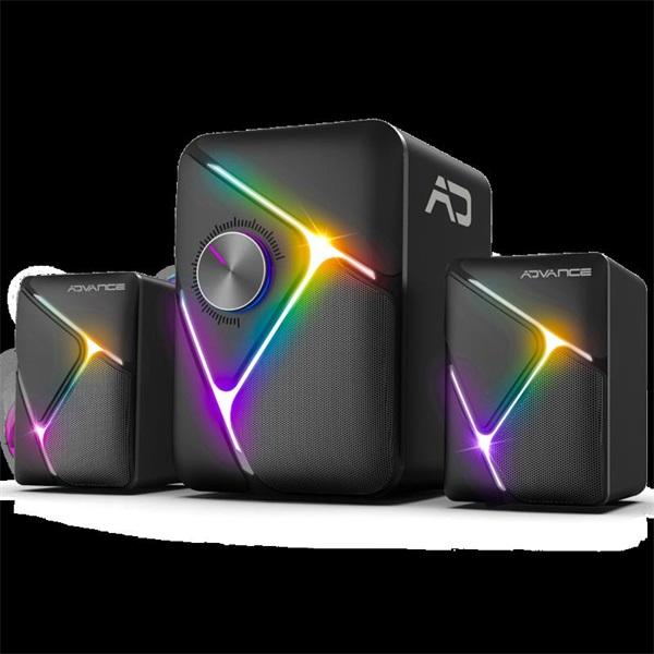 Actual product image Advance Enceintes 2.1 sans fil SoundPhonic RGB (Noir)