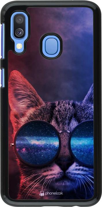 Actual product image PhoneLook Cover Red Blue Cat Glasses (Samsung Galaxy A40)