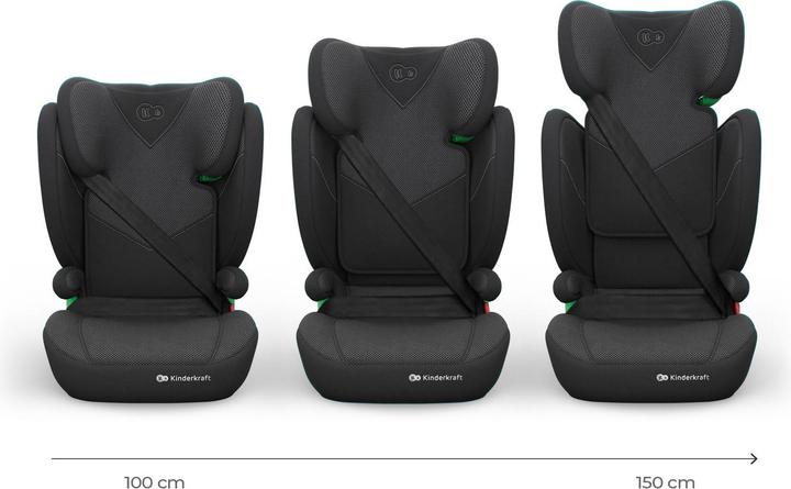 Produktbild KinderKraft Car seat JUNIOR FIX 2 PLUS i-Size black (Kindersitz)