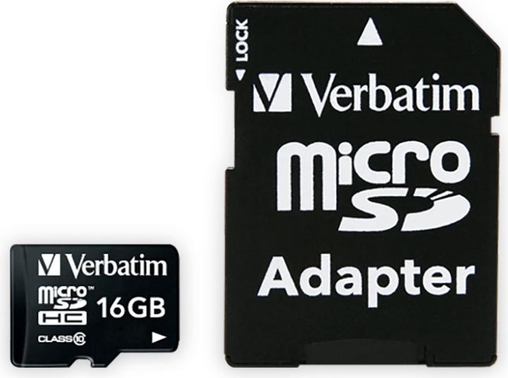 Produktbild Verbatim Premium (16 GB, microSDHC, U1, UHS-I)